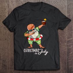 christmas in july santa dabbing shirt