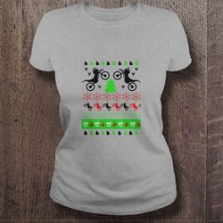 christmas moto ugly v-neck t-shirt