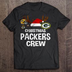 christmas packers crew tee shirt