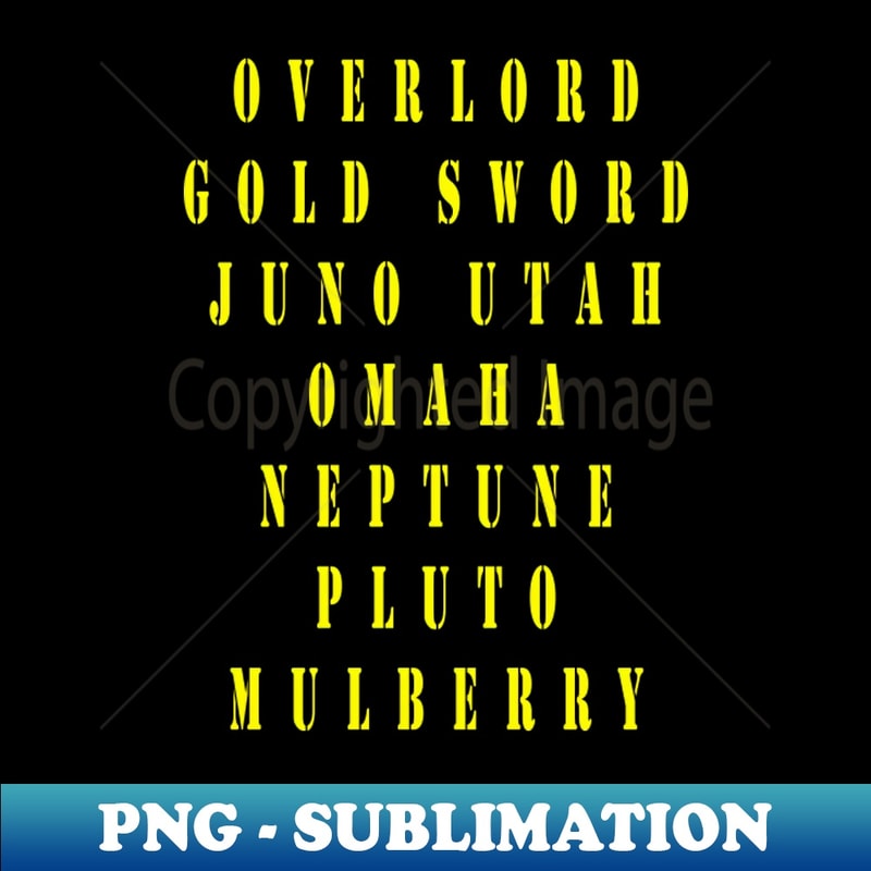 Code Names Transparent D-Day Codenames - PNG Transparent Sublimation Design - Creat | Inspire ...