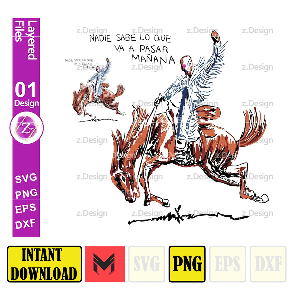 Bad Bunny New album cover Nadie sabe lo que va a pasar manana png File Sublimation, cute Bad Bunny PNG, Bad Bunny dtf, Digital Download1.jpg