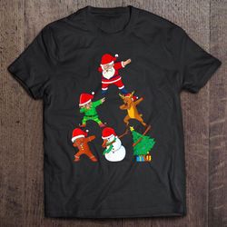 dabbing santa best friend squad dab christmas shirt