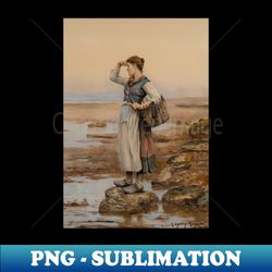 The Water Carriers by Daniel Ridgway Knight - PNG Transparent Sublimation Design - Unlock Vibrant Sublimation Designs