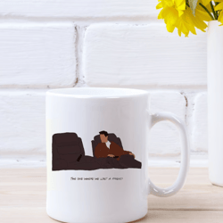 the one where we lost a friend mug, we love you friend mug, matthew perry mug, matthew in memory mug, chandler bing mug