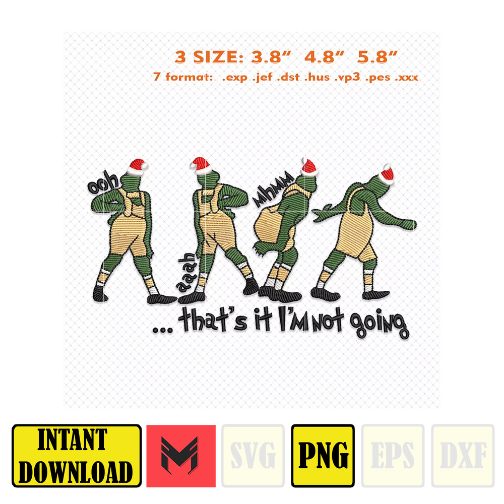 Christmas Embroidery Designs, Thats It Im Not Going Designs, Merry Xmas Embroidery Designs, Est 1957 Embroidery Files, Instant Download.jpg