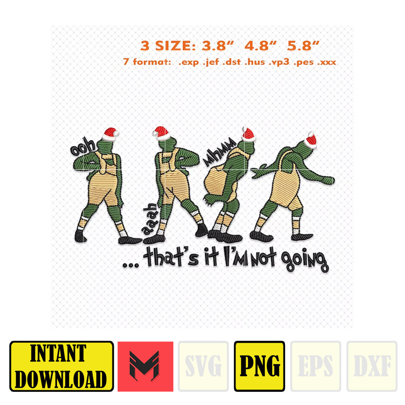 Christmas Embroidery Designs, Thats It Im Not Going Designs, Merry Xmas Embroidery Designs, Est 1957 Embroidery Files, Instant Download.jpg