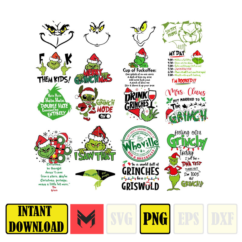 Grinch svg, Grinch christmas svg, Christmas svg, Grinchmas svg, Grinch face svg, Cut file svg, Cricut svg, Instant Download.jpg