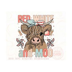red white and moo png, 4th of july png, designs downloads