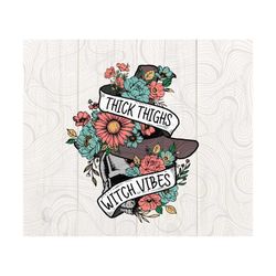 thick thighs witch vibes halloween png