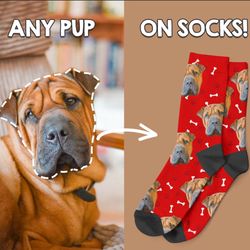 personalised pet face printed socks make a great gift for any dog or cat owner multiple colours available.jpg