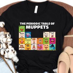 disney the muppets periodic table of the muppets shirt, disney family matching shirt, walt disney world shirt, disneylan