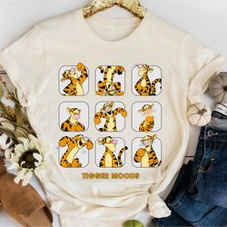 disney tigger moods cute face winnie the pooh shirt, disney family matching shirt, walt disney world shirt, disneyland t