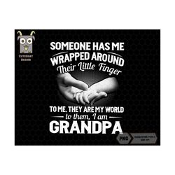 they are my world to them i am grandpa png, grandpa png, cool papa png, little finger grandpa and kids, father day svg, gift for dad