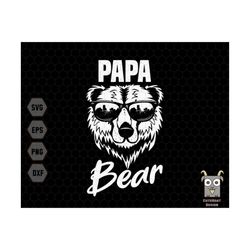 papa bear svg, bear dad svg, bear grandpa svg, grandpa svg, papa svg, father day svg, gift for grandpa svg, bear svg, cool papa svg