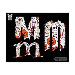 funny letter m groups png bundle, halloween team costume, family shirt png, trendy halloween png, sublimation, spooky pumpkin, cute ghost