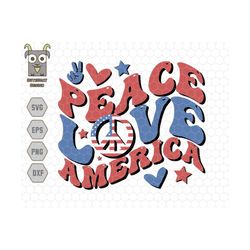 peace love america svg  america svg, peace sign svg, america flag svg, patriotic svg, independence day svg, 4th of july svg, fourth of july