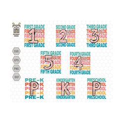 back to school svg bundle, retro back to school svg, kindergarten svg, 1st day of school svg, back to school,teacher life, welcome to school