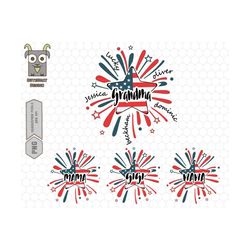 custom 4th of july png, custom mama png, grandma png, fireworks png, mimi and kids sublimation png, grandma with kids, mom 4th of july png