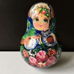 Matryoshka roly poly doll musical | Winter fun doll | Made in Russia
