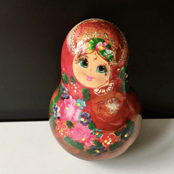 Matryoshka roly poly doll musical | Winter fun doll | Made in Russia