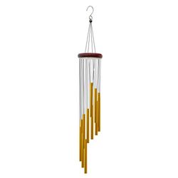 Home Wedding Party Memorial Decoration Gifts, Decorative Object, 1 Piece 12 Tubes Aluminum Alloy Wind Chimes With Hook