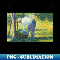 The Gardener by Georges-Pierre Seurat - Creative Sublimation PNG Download - Fashionable and Fearless