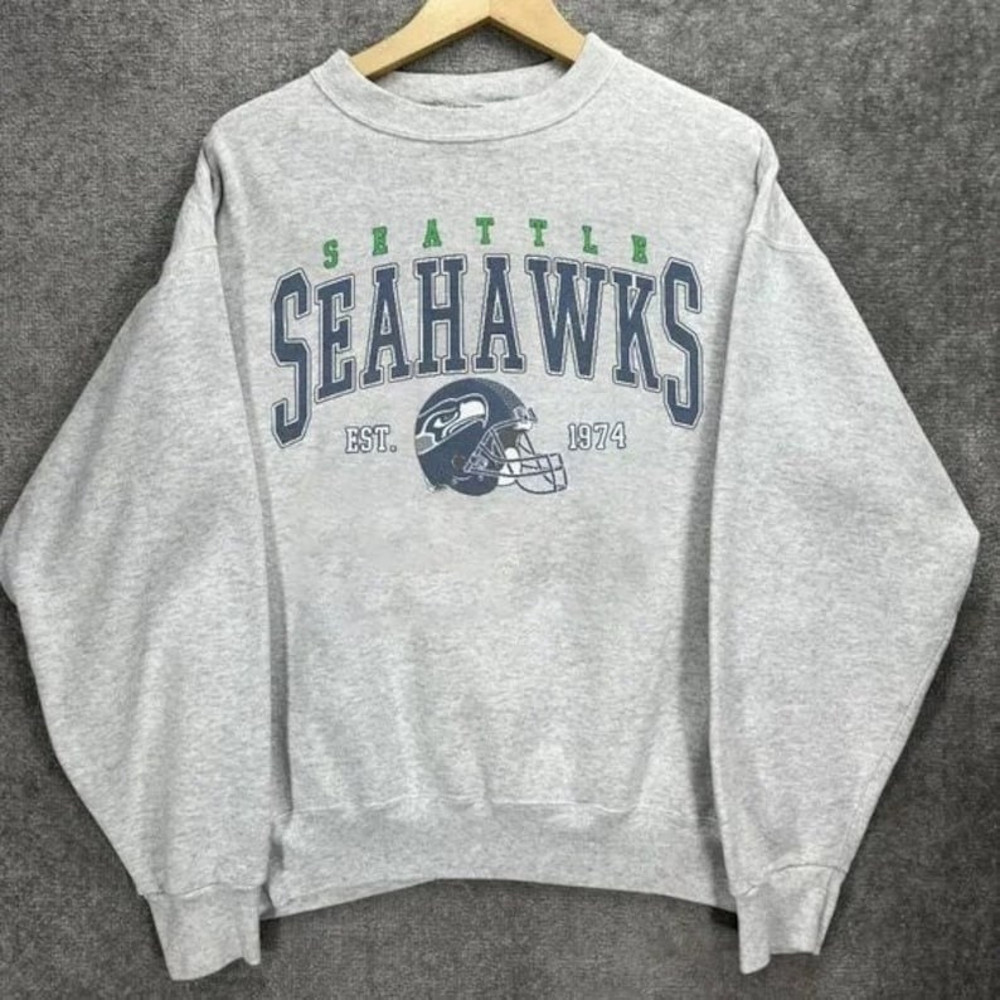 Vintage Seattle Seahawks Football Sweatshirt Retro NFL Seattle Seahawks Shirt.jpg