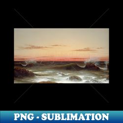 Seascape Sunset by Martin Johnson Heade - Instant Sublimation Digital Download - Transform Your Sublimation Creations