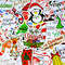 ChristmasHolidayStickersSantaClausStickersHappyNewYearStickersSnowmanStickersDecorative