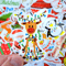 ChristmasHolidayStickersSantaClausStickersHappyNewYearStickersSnowmanStickersDecorative