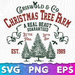 Christmas Tree Farm SVG, Griswold Family Xmas, Family PNG Clipart, Merry Christmas PNG Transparent, Griswold SVG