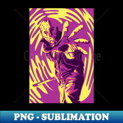 psychedelic friday 13th be careful - vintage sublimation png download - stunning sublimation graphics