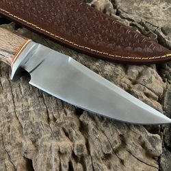 custom made fixed blade hunting knife, bushcraft, bowie, camping, survival knife