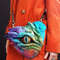 Dragon heart eye boho crossbody bag pink turquoise orange transformer bag set.jpg