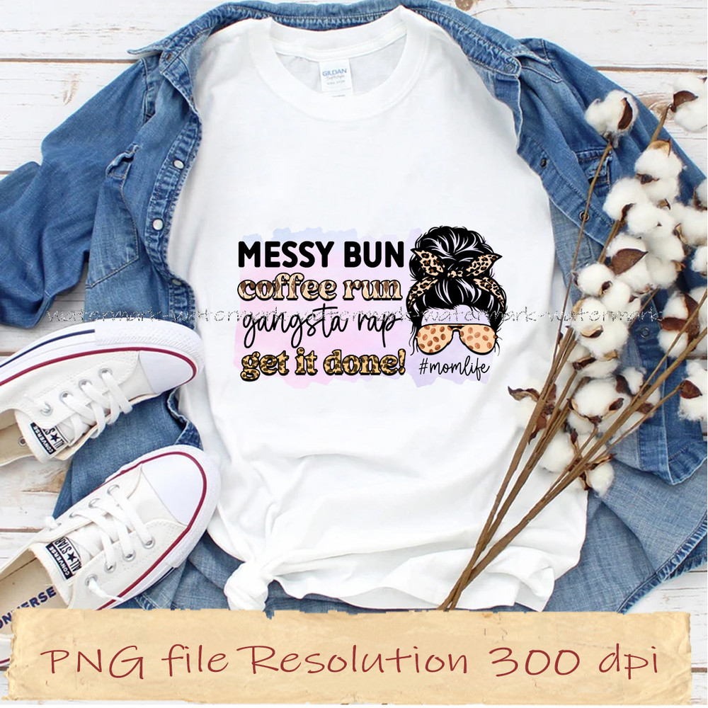 Messy bun coffee run gangsta rap get it done! #momlife.jpg