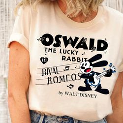 oswald the lucky rabbit rival romeos shirt, disney oswald shirt, oswald walt disney studio tshirt, epic mickey shirt, di