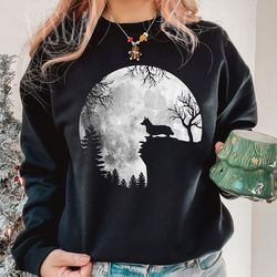 retro corgi dog at the moon tshirt, corgi and moon tshirt, moon tshirt, corgi dog lover shirt, family matching shirts, c