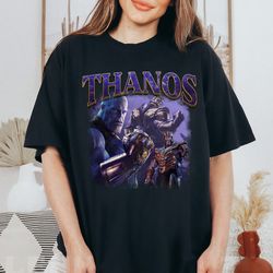 thanos poster marvel graphic portrait gift shirt, disneyland family matching shirt, marvel comic shirt, wdw epcot theme