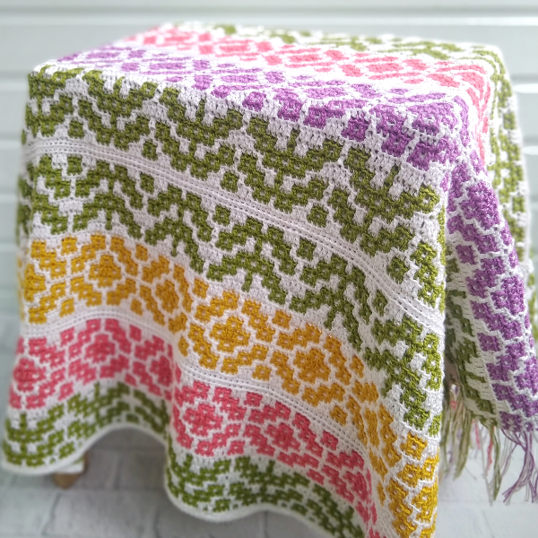 Crochet Flower Pattern blanket