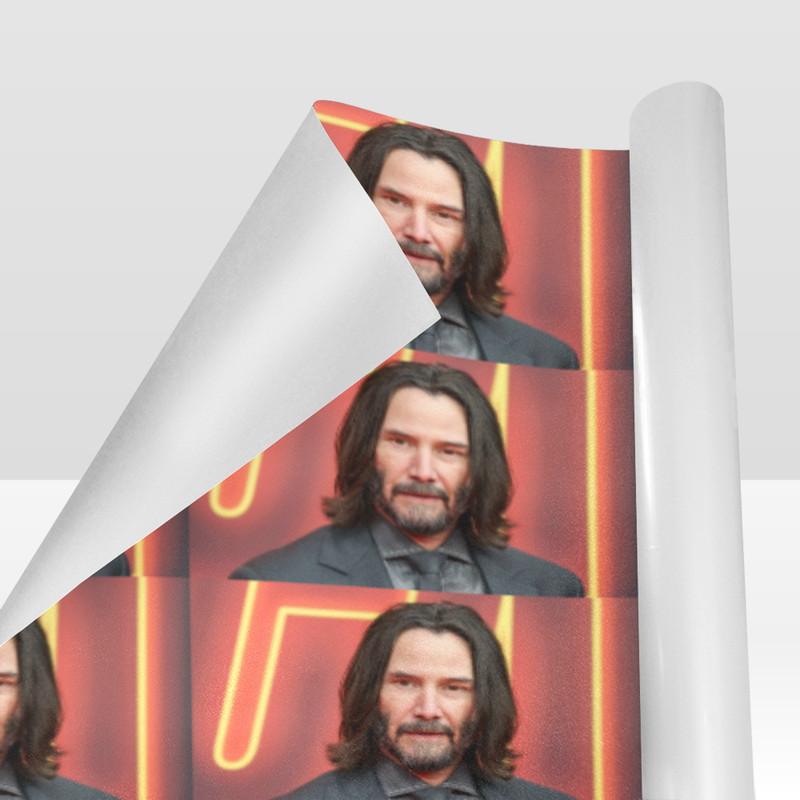 Keanu Reeves Gift Wrapping Paper.png