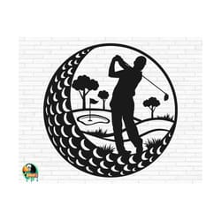 golfing svg, golfer svg, golf ball svg, golf club svg, golf player svg, golfing cut files, cricut, silhouette, png, svg, eps, dxf