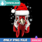 Chicken Christmas Santa Hat PNG Perfect Sublimation Design Download.jpg