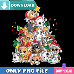 chihuahua christmas png perfect sublimation design download