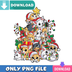 chihuahua tree dog xmas gift png best files design download