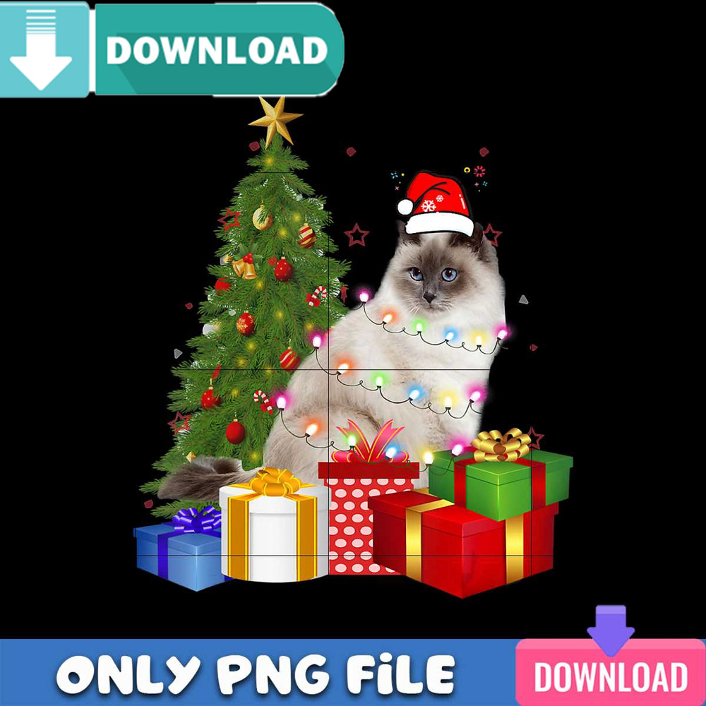 Santa Ragdoll Cat Png Best Files Design Download.jpg