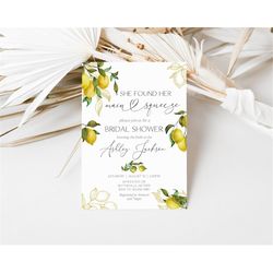 editable main squeeze bridal shower invitation lemon bridal shower invitation lemonade bridal shower invitation summer b