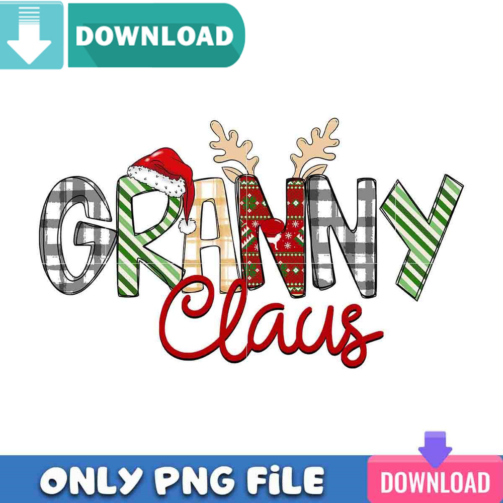 Granny Claus PNG Perfect Sublimation Design Download.jpg