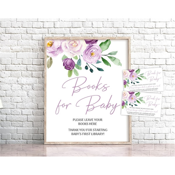 MR-1111202384933-purple-floral-books-for-baby-baby-shower-sign-lavender-floral-image-1.jpg