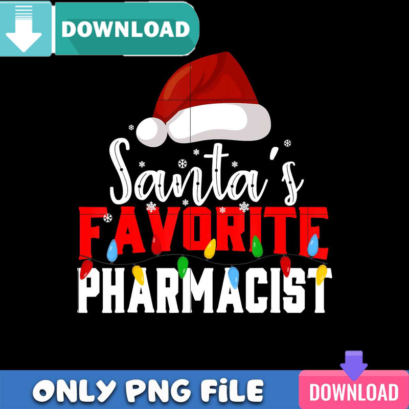 Santa Favorite Pharmacist PNG Perfect Sublimation Design Download.jpg