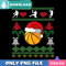 Basketball Santa Hat PNG Perfect Sublimation Design Download.jpg